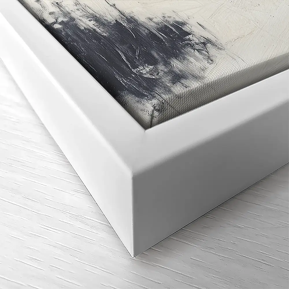 Skier Across Pale Slope Canvas Print Skier Across Pale Slope Canvas Print wall art product Chromatic Storm Studio