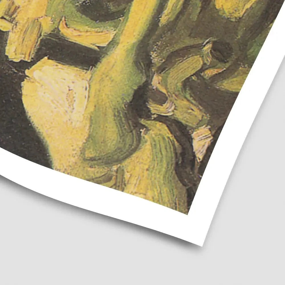 Skull Of A Skeleton With A Burning Cigarette Art Print Skull Of A Skeleton With A Burning Cigarette Art Print wall art product Vincent Van Gogh