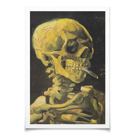 Skull Of A Skeleton With A Burning Cigarette Art Print Skull Of A Skeleton With A Burning Cigarette Art Print wall art product Vincent Van Gogh