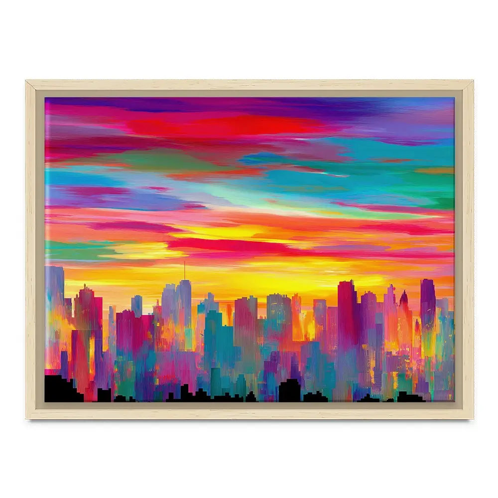 Skyline Ablaze Canvas Print Skyline Ablaze Canvas Print wall art product Chromatic Storm Studio