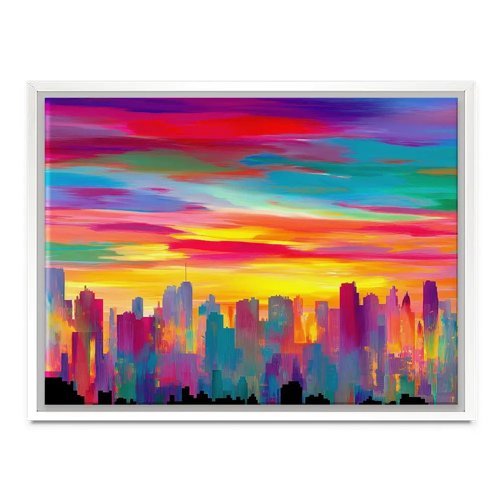 Skyline Ablaze Canvas Print Skyline Ablaze Canvas Print wall art product Chromatic Storm Studio