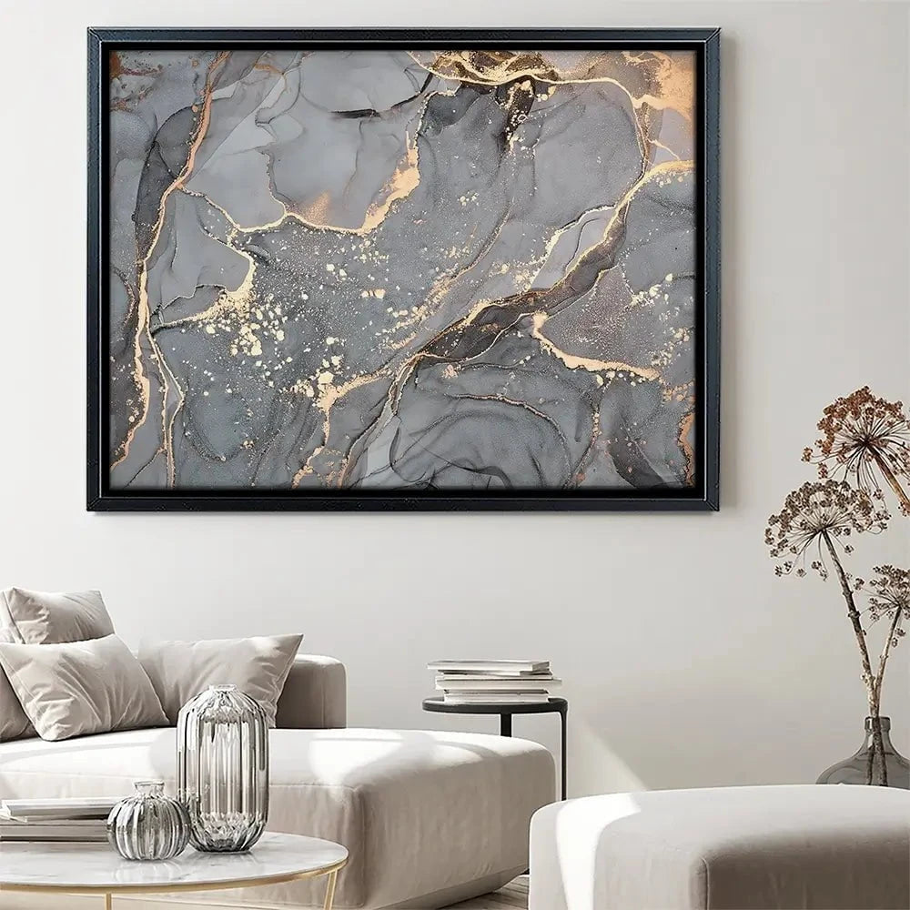 Slate Grey Marble Canvas Print Slate Grey Marble Canvas Print wall art product djero.adlibeshe yahoo.com / Shutterstock