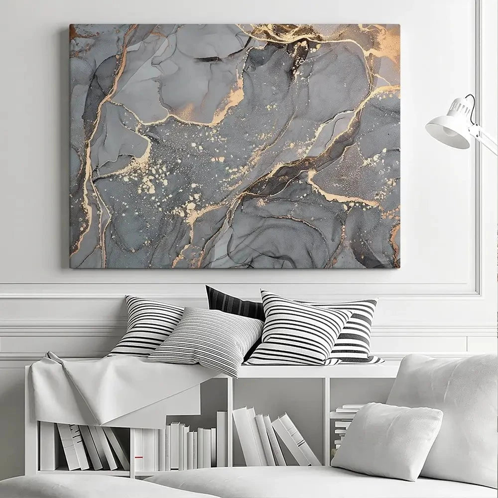 Slate Grey Marble Canvas Print Slate Grey Marble Canvas Print wall art product djero.adlibeshe yahoo.com / Shutterstock