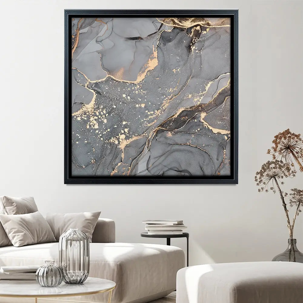 Slate Grey Marble Square Canvas Print Slate Grey Marble Square Canvas Print wall art product djero.adlibeshe yahoo.com / Shutterstock