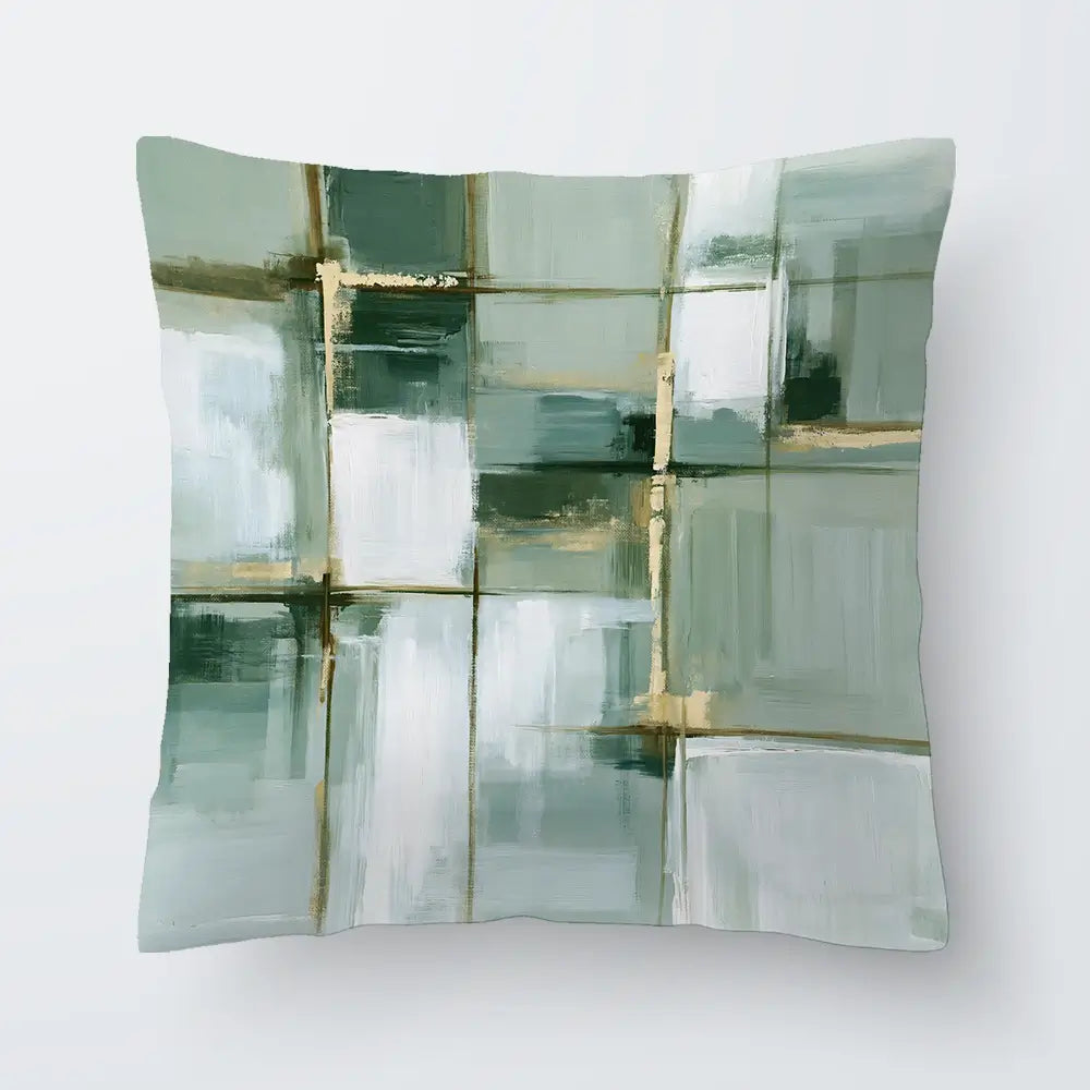 Slate Plaid Grid Cushion Slate Plaid Grid Cushion wall art product Chromatic Storm Studio