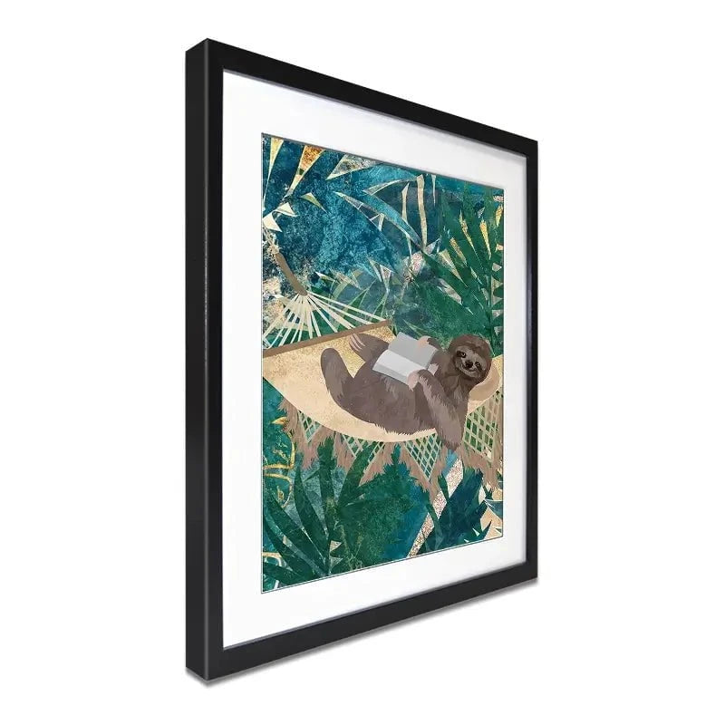 Sloth Jungle Framed Art Print Sloth Jungle Framed Art Print wall art product Sarah Manovski