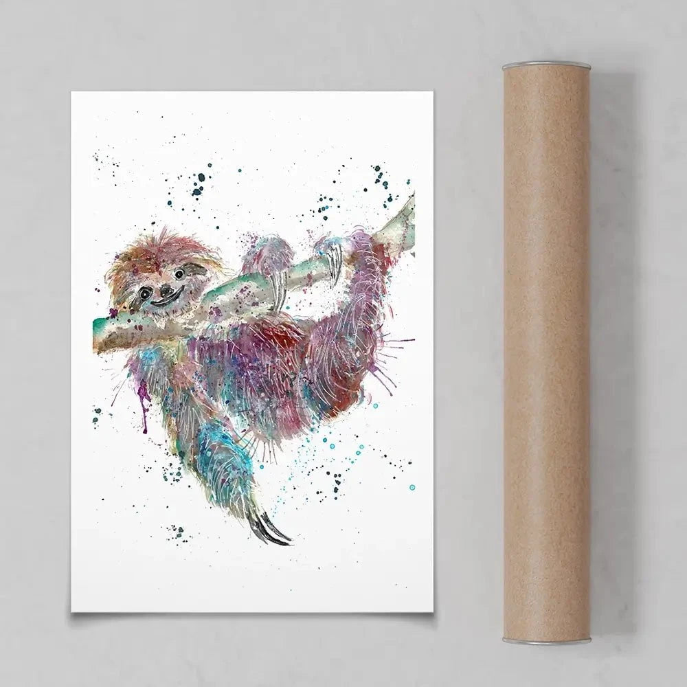 Sloth Life Art Print Sloth Life Art Print wall art product Jamie Taylor