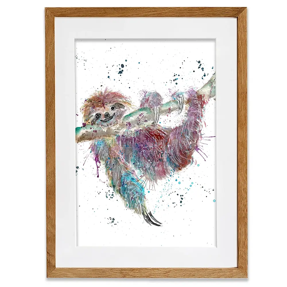 Sloth Life Framed Art Print Sloth Life Framed Art Print wall art product Jamie Taylor