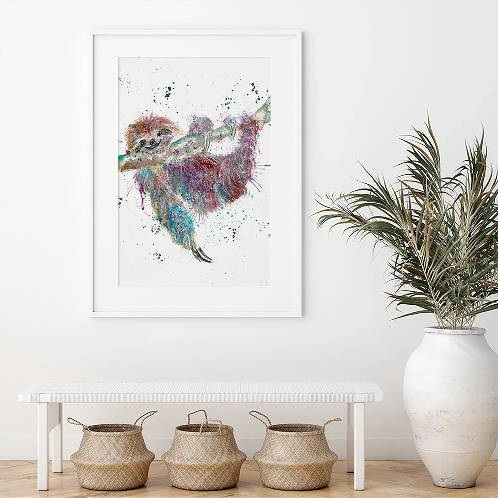 Sloth Life Framed Art Print Sloth Life Framed Art Print wall art product Jamie Taylor