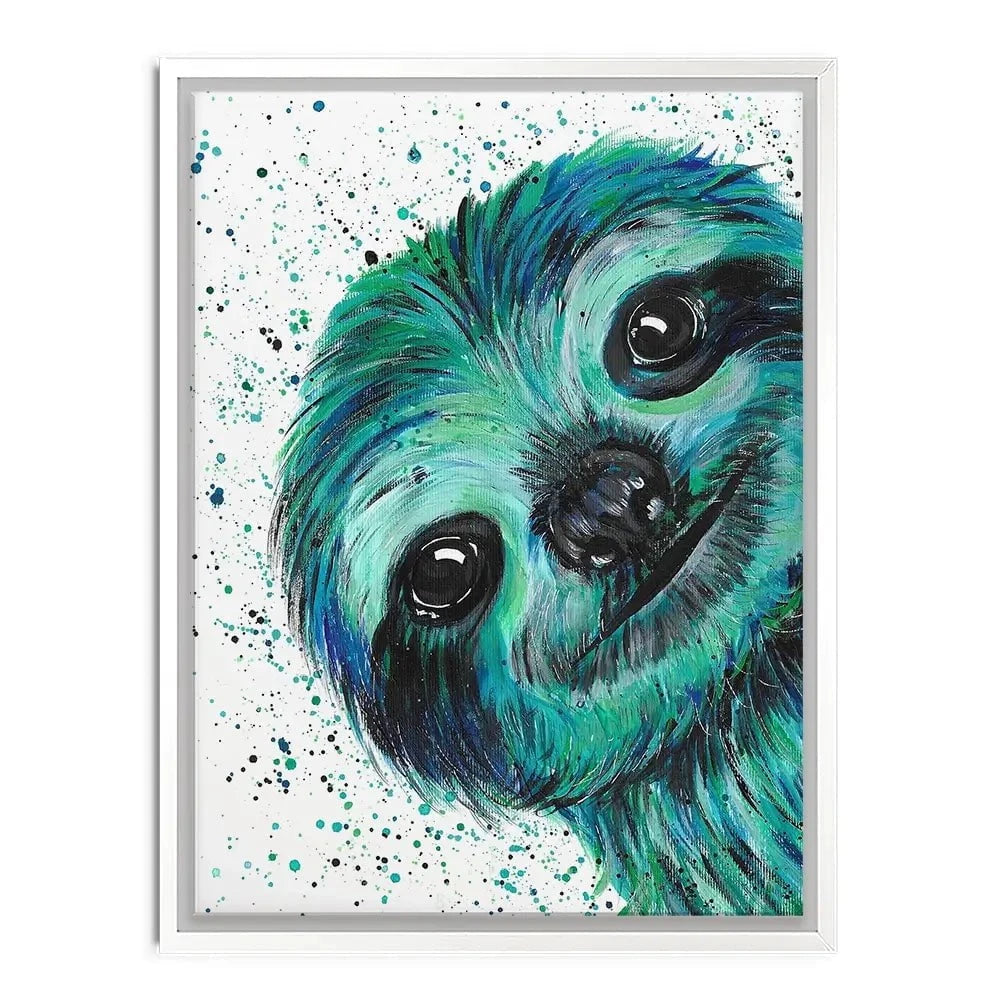 Sloth Otto Canvas Print Sloth Otto Canvas Print wall art product Emma LC Art