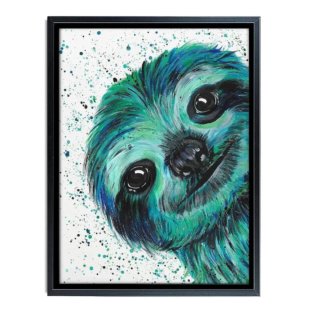 Sloth Otto Canvas Print Sloth Otto Canvas Print wall art product Emma LC Art