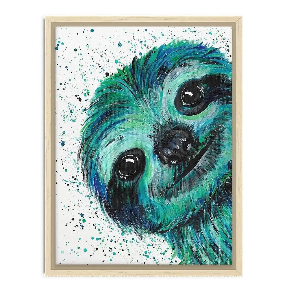 Sloth Otto Canvas Print Sloth Otto Canvas Print wall art product Emma LC Art