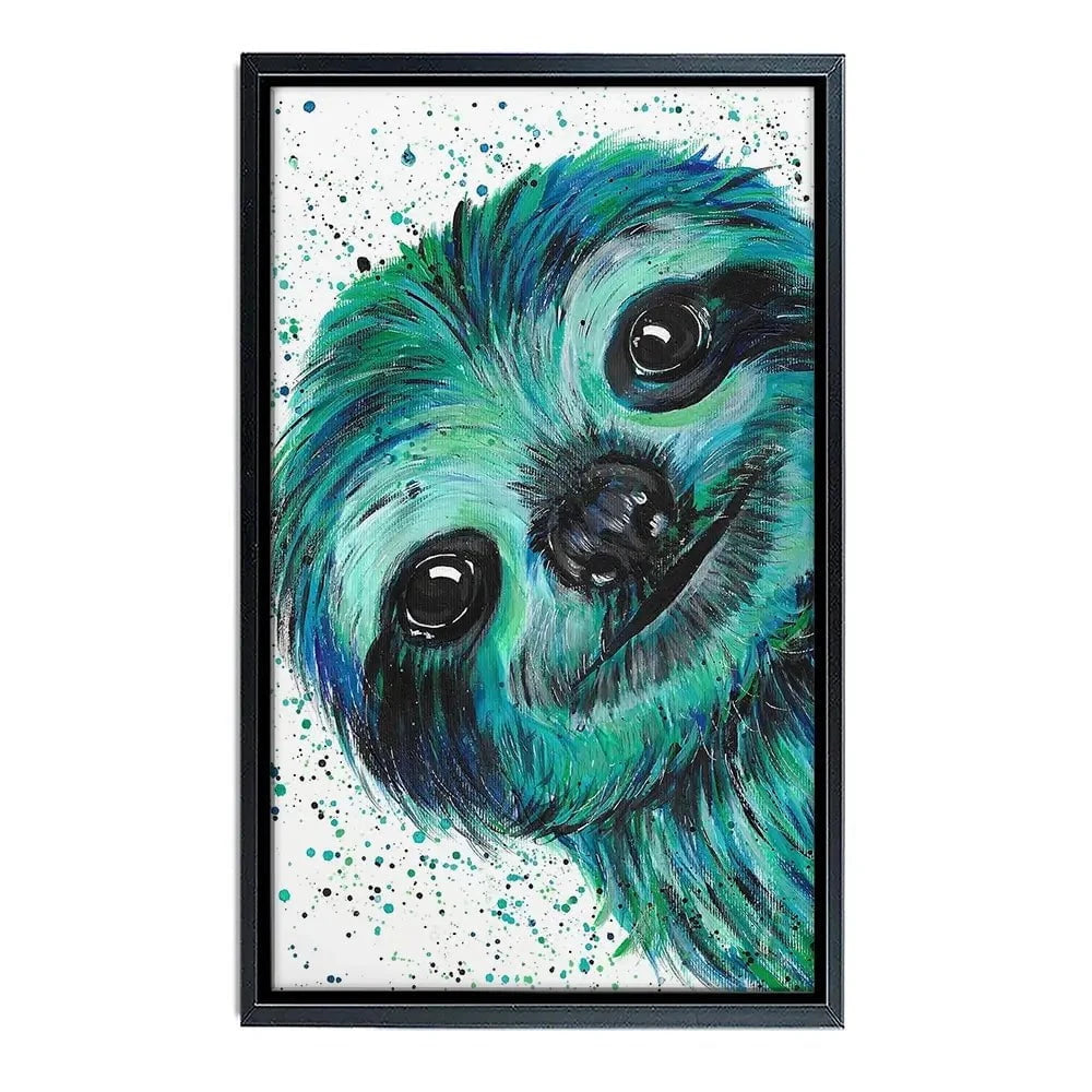 Sloth Otto Canvas Print Sloth Otto Canvas Print wall art product Emma LC Art