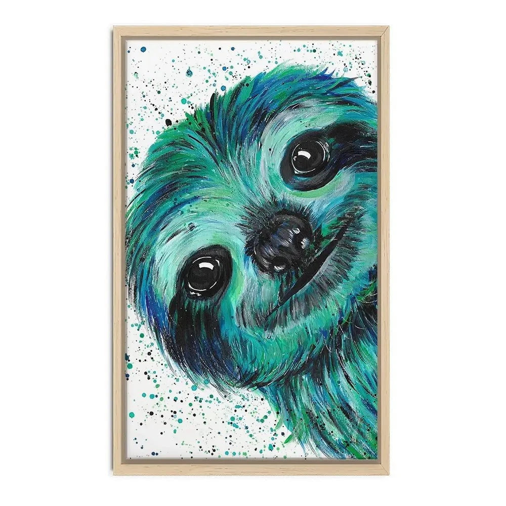 Sloth Otto Canvas Print Sloth Otto Canvas Print wall art product Emma LC Art