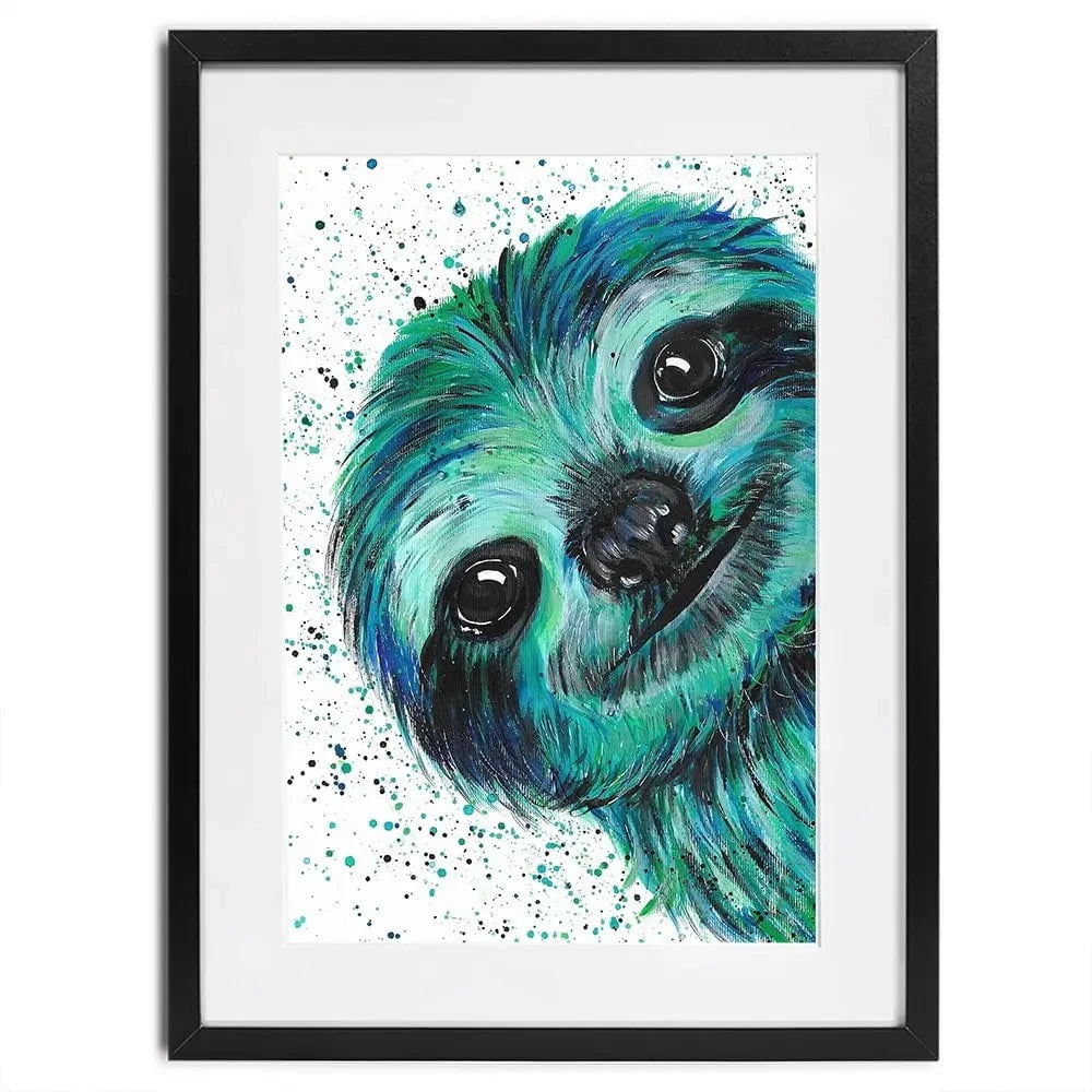Sloth Otto Framed Art Print Sloth Otto Framed Art Print wall art product Emma LC Art