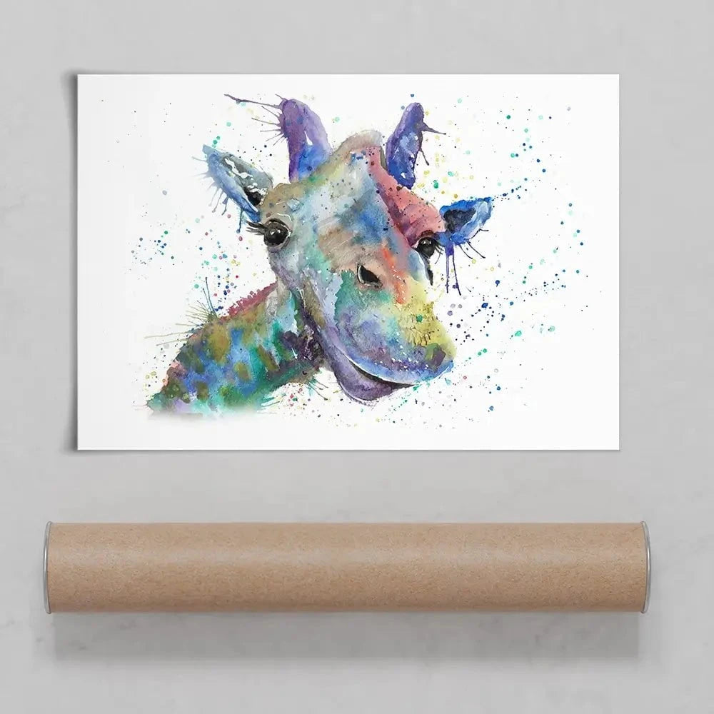 Smiling Giraffe Art Print Smiling Giraffe Art Print wall art product Jamie Taylor