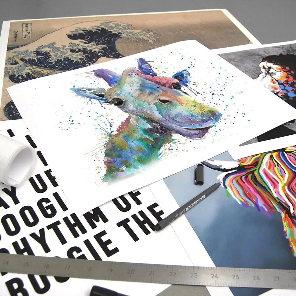 Smiling Giraffe Art Print Smiling Giraffe Art Print wall art product Jamie Taylor