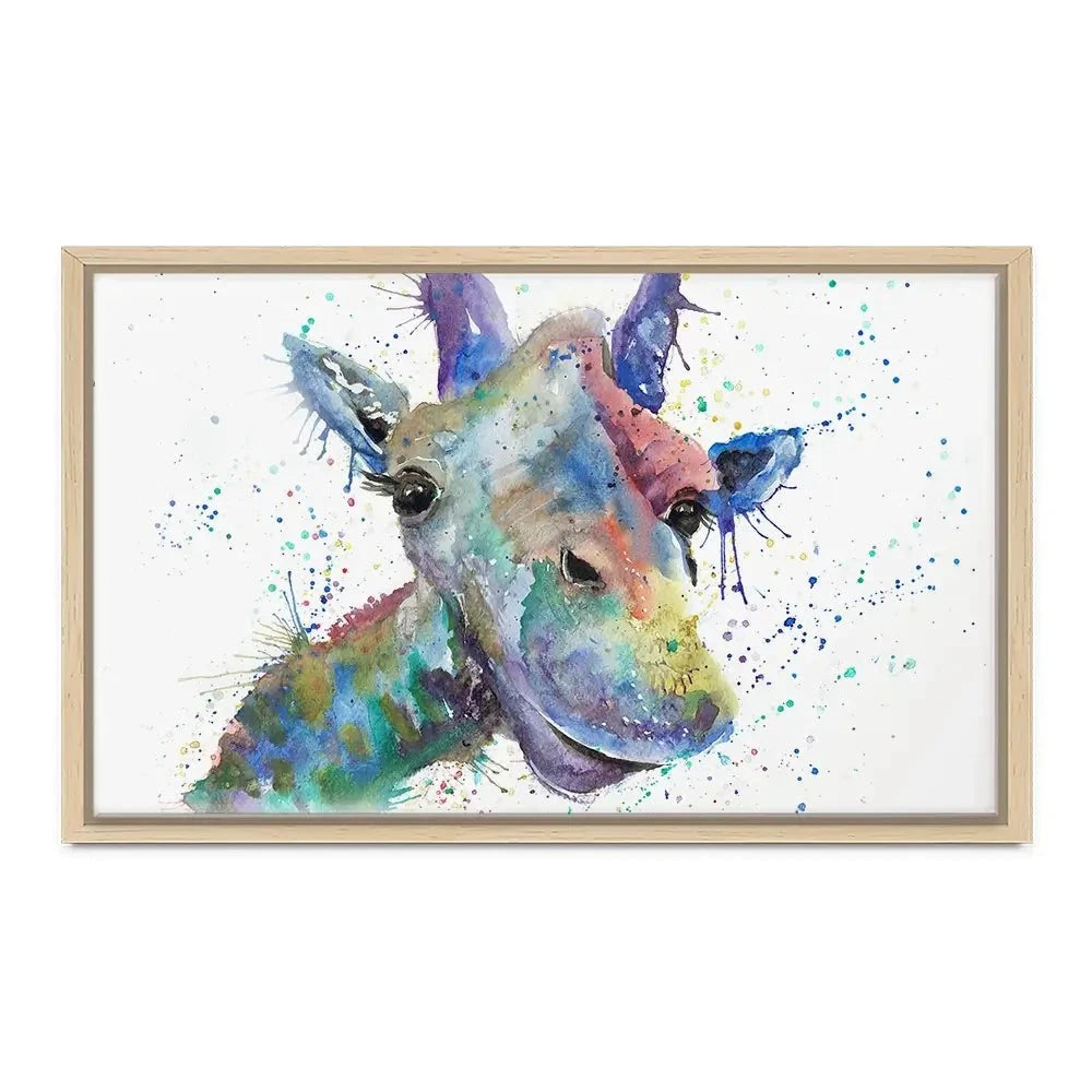 Smiling Giraffe Canvas Print Smiling Giraffe Canvas Print wall art product Jamie Taylor
