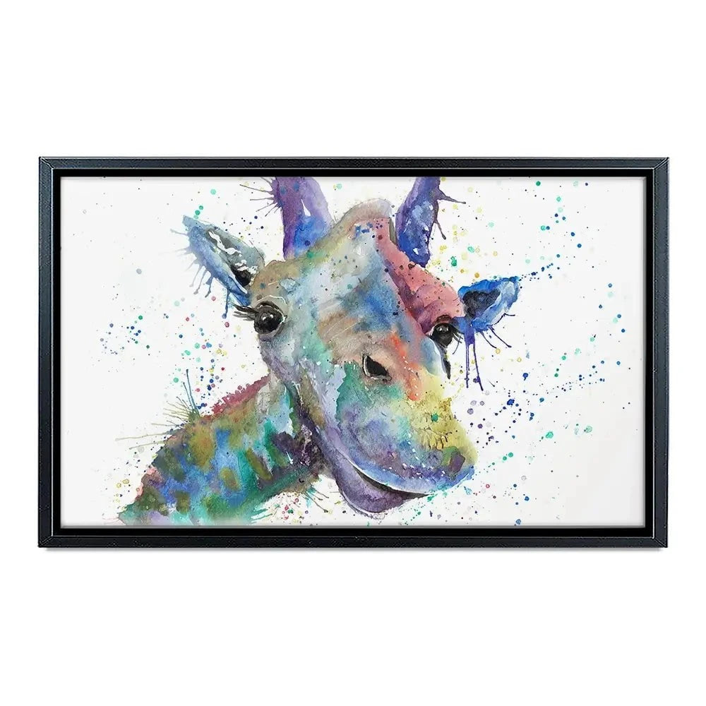 Smiling Giraffe Canvas Print Smiling Giraffe Canvas Print wall art product Jamie Taylor