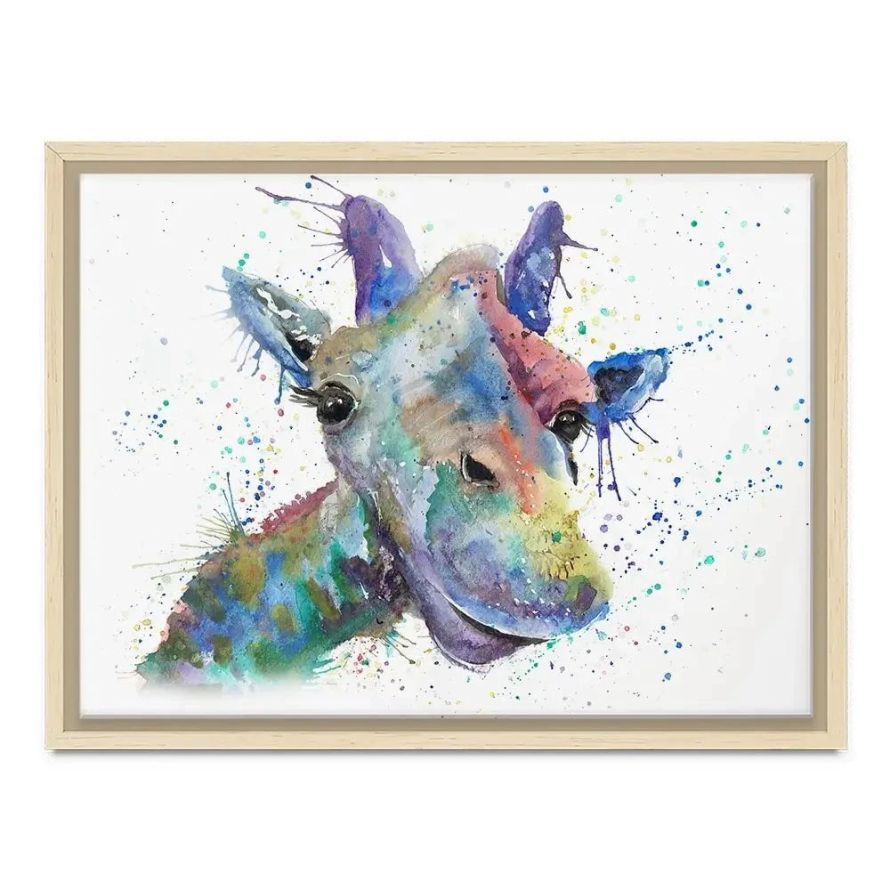 Smiling Giraffe Canvas Print Smiling Giraffe Canvas Print wall art product Jamie Taylor