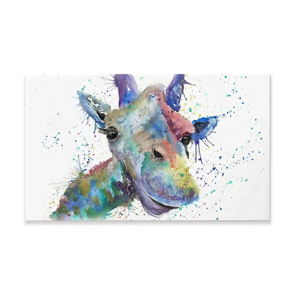 Smiling Giraffe Canvas Print Smiling Giraffe Canvas Print wall art product Jamie Taylor