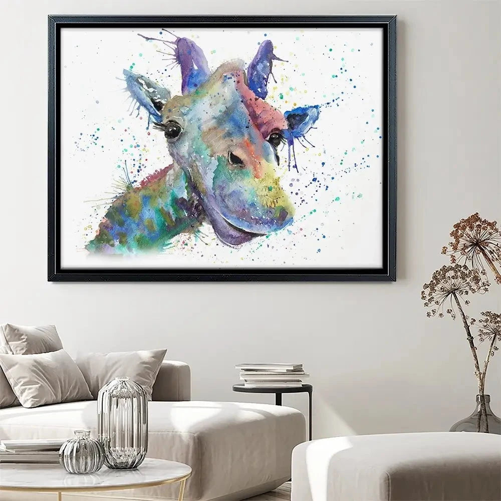 Smiling Giraffe Canvas Print Smiling Giraffe Canvas Print wall art product Jamie Taylor