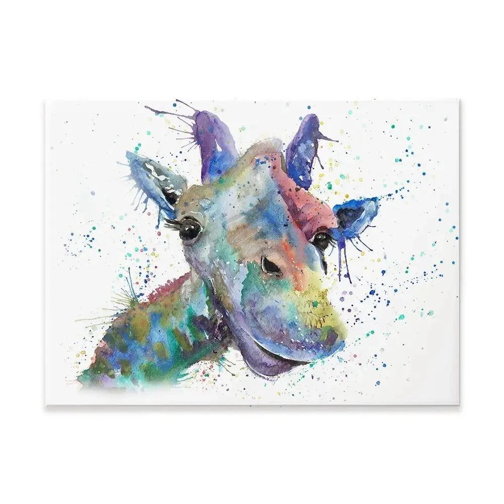 Smiling Giraffe Canvas Print Smiling Giraffe Canvas Print wall art product Jamie Taylor