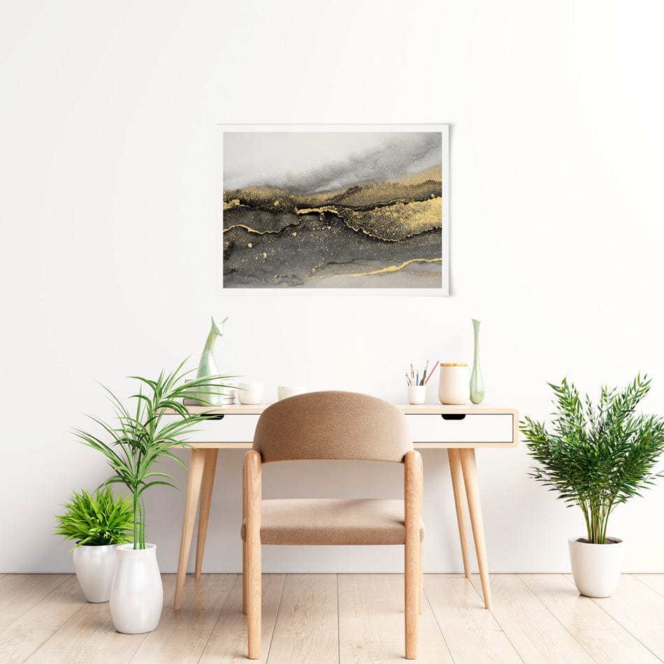 Smoky Abstract Art Print wall art product / Shutterstock