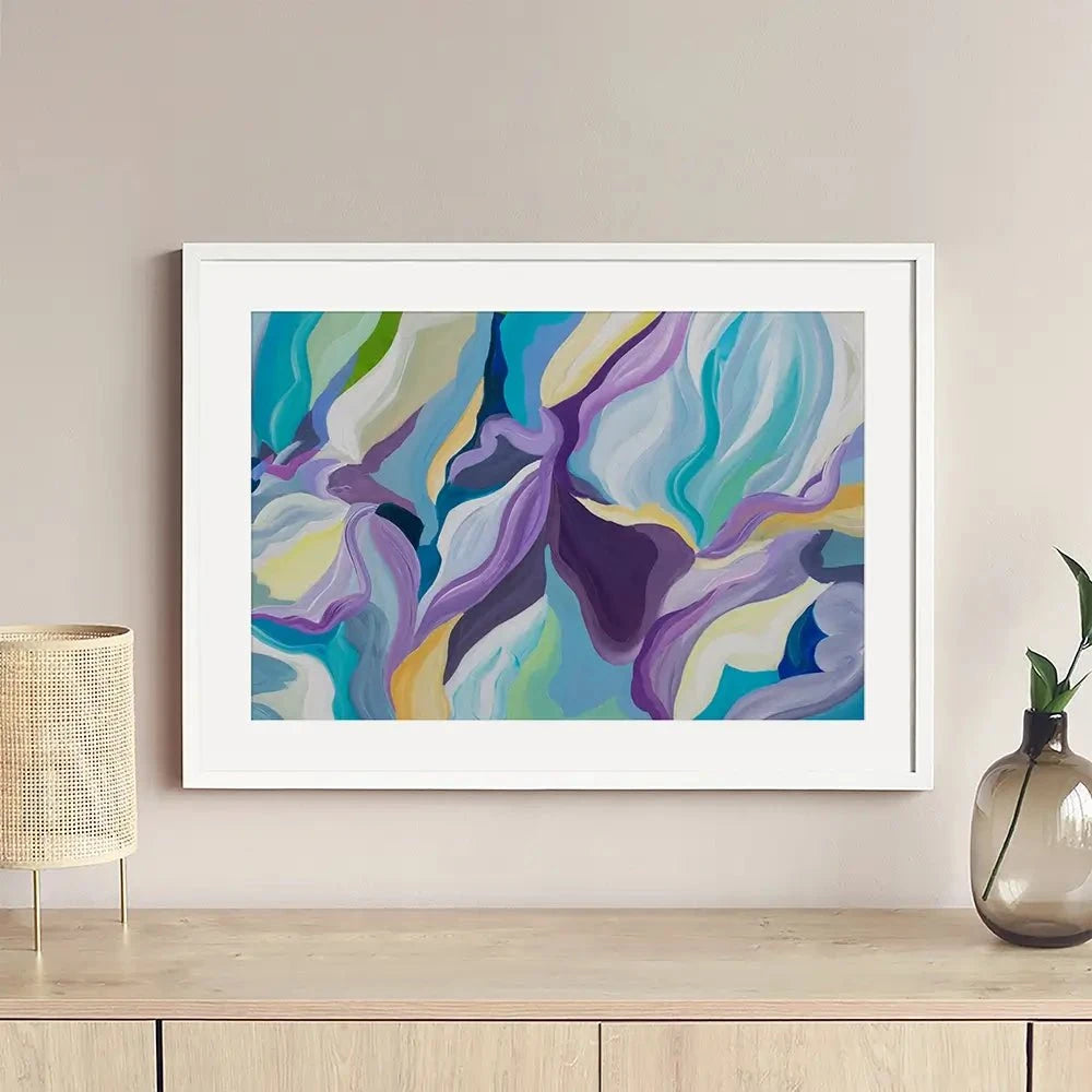 Smooth Purple Framed Art Print Smooth Purple Framed Art Print wall art product Olga Tkachyk