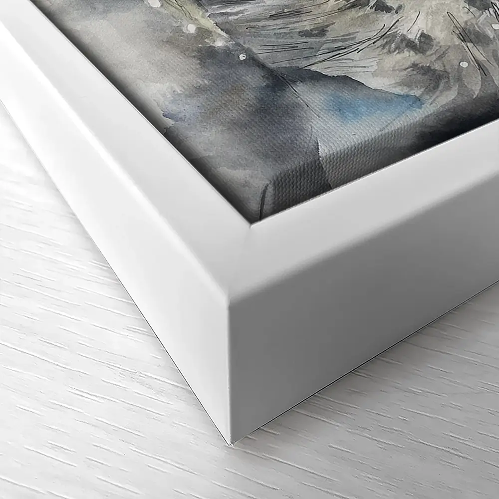 Snow Leopard Love Canvas Print Snow Leopard Love Canvas Print wall art product Karen Sutton