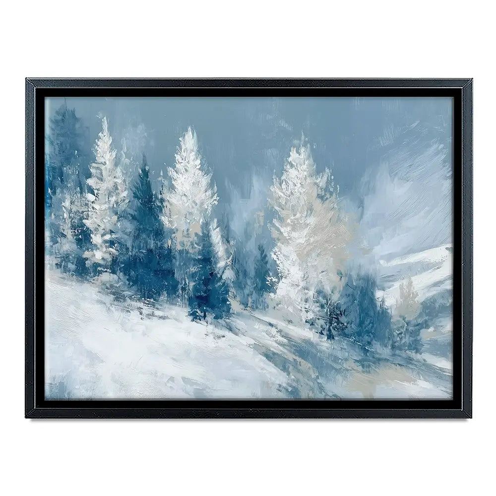 Snowy Pines On A Ridge Canvas Print Snowy Pines On A Ridge Canvas Print wall art product Chromatic Storm Studio