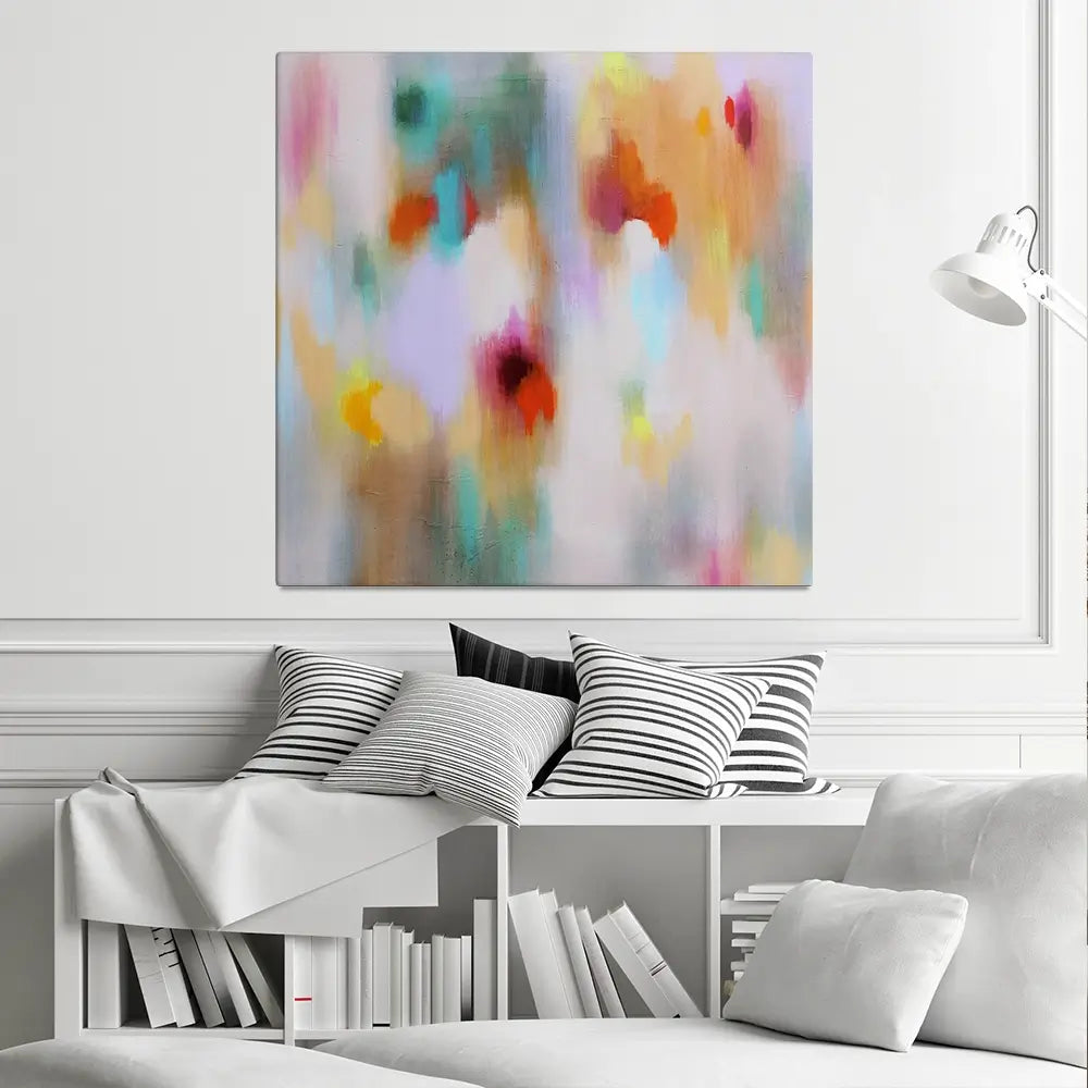 Social Colourfield Square Canvas Print Social Colourfield Square Canvas Print wall art product Studio Paint-Ing