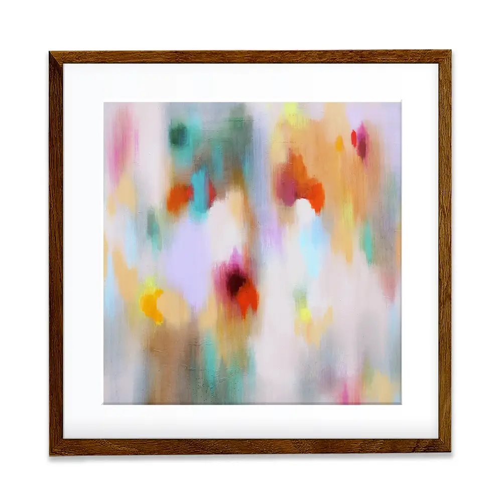 Social Colourfield Square Framed Art Print Social Colourfield Square Framed Art Print wall art product Studio Paint-Ing