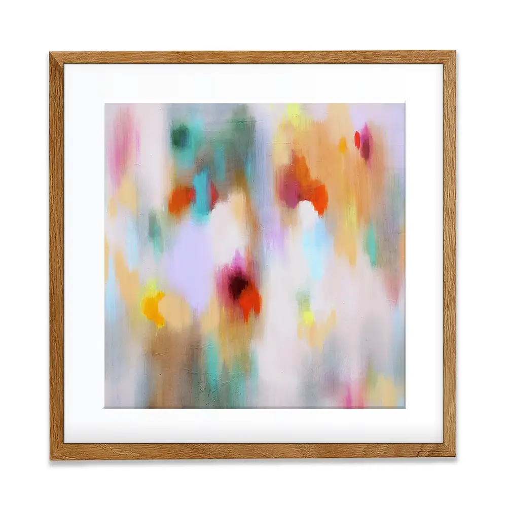 Social Colourfield Square Framed Art Print Social Colourfield Square Framed Art Print wall art product Studio Paint-Ing