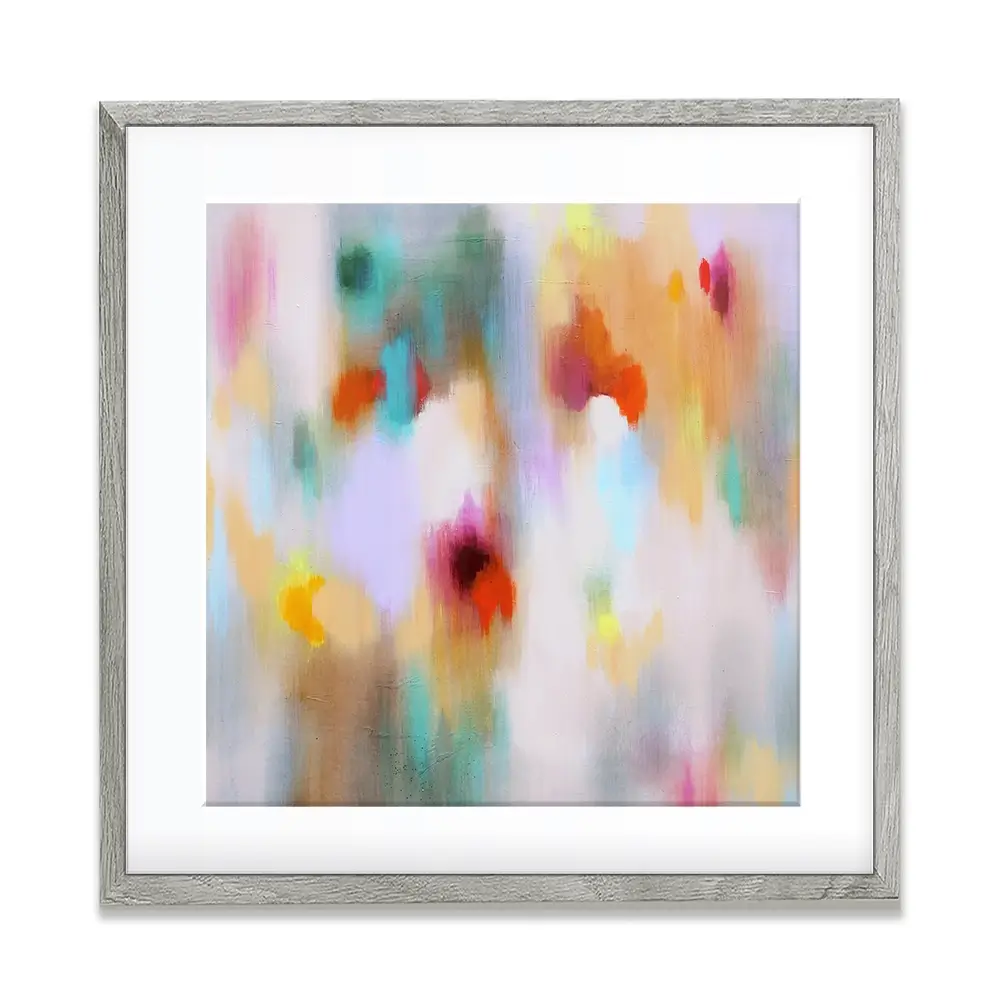 Social Colourfield Square Framed Art Print Social Colourfield Square Framed Art Print wall art product Studio Paint-Ing