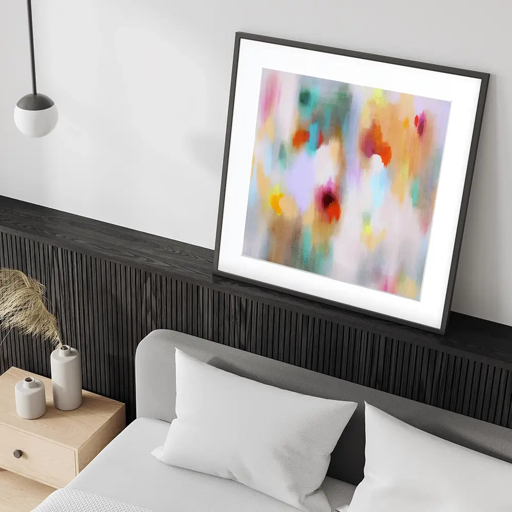 Social Colourfield Square Framed Art Print Social Colourfield Square Framed Art Print wall art product Studio Paint-Ing