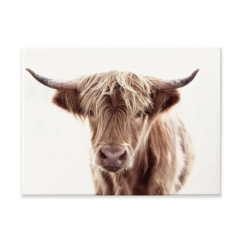 Soft Brown Highland Cow Canvas Print Soft Brown Highland Cow Canvas Print wall art product alfee0 / Shutterstock