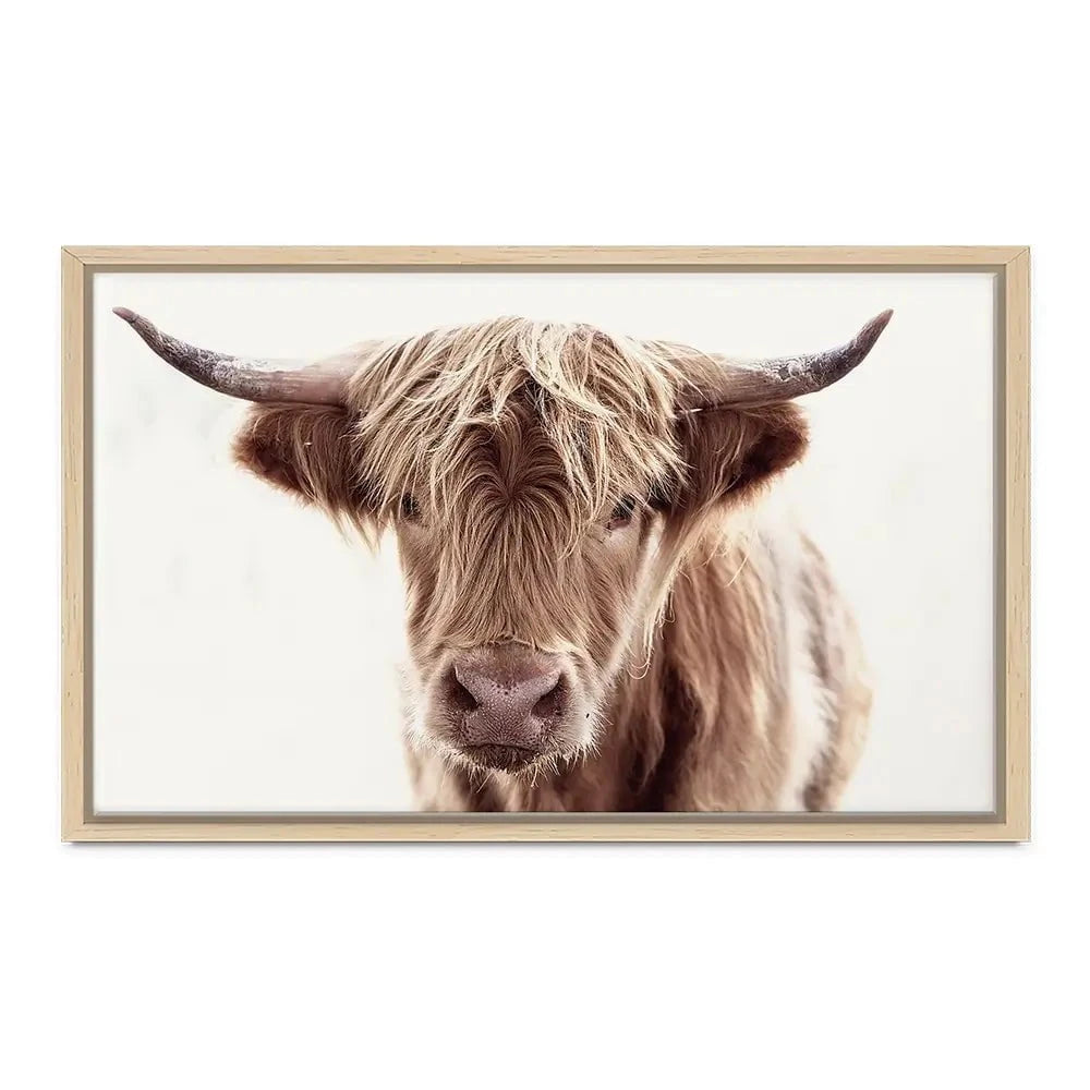 Soft Brown Highland Cow Canvas Print Soft Brown Highland Cow Canvas Print wall art product alfee0 / Shutterstock