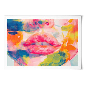 Soft Focus Lips Art Print Soft Focus Lips Art Print wall art product Chromatic Storm Studio