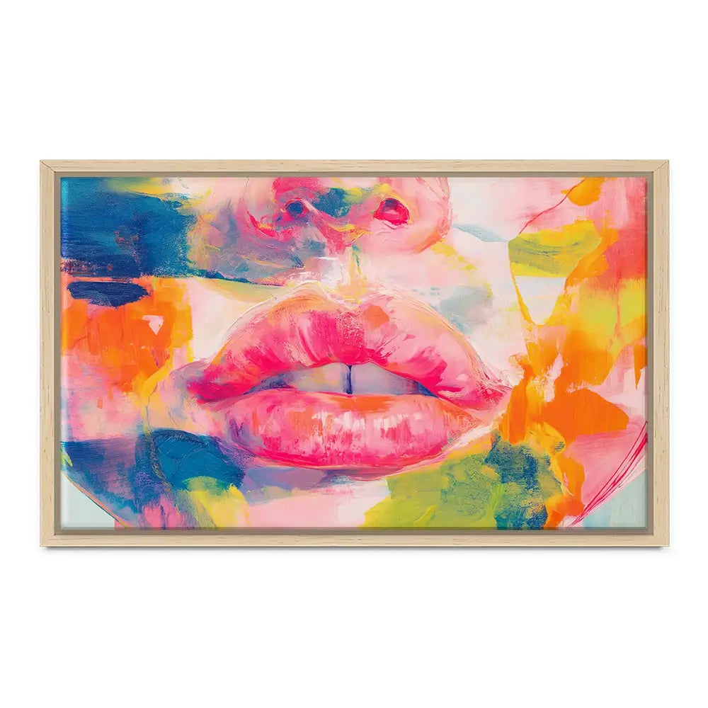 Soft Focus Lips Canvas Print Soft Focus Lips Canvas Print wall art product Chromatic Storm Studio
