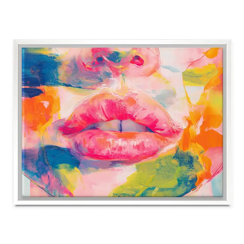 Soft Focus Lips Canvas Print Soft Focus Lips Canvas Print wall art product Chromatic Storm Studio