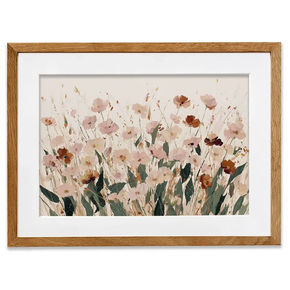 Soft Light Wildflowers Framed Art Print Soft Light Wildflowers Framed Art Print wall art product Chromatic Storm Studio