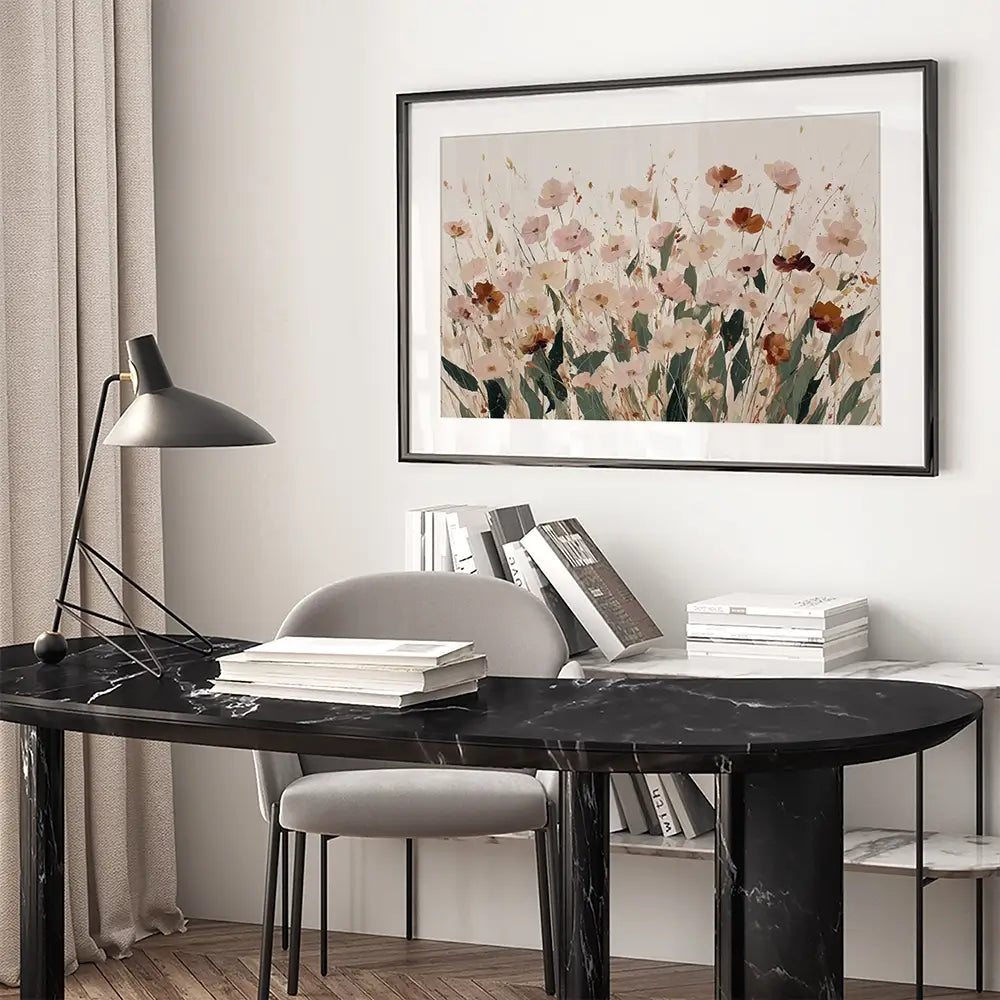 Soft Light Wildflowers Framed Art Print Soft Light Wildflowers Framed Art Print wall art product Chromatic Storm Studio