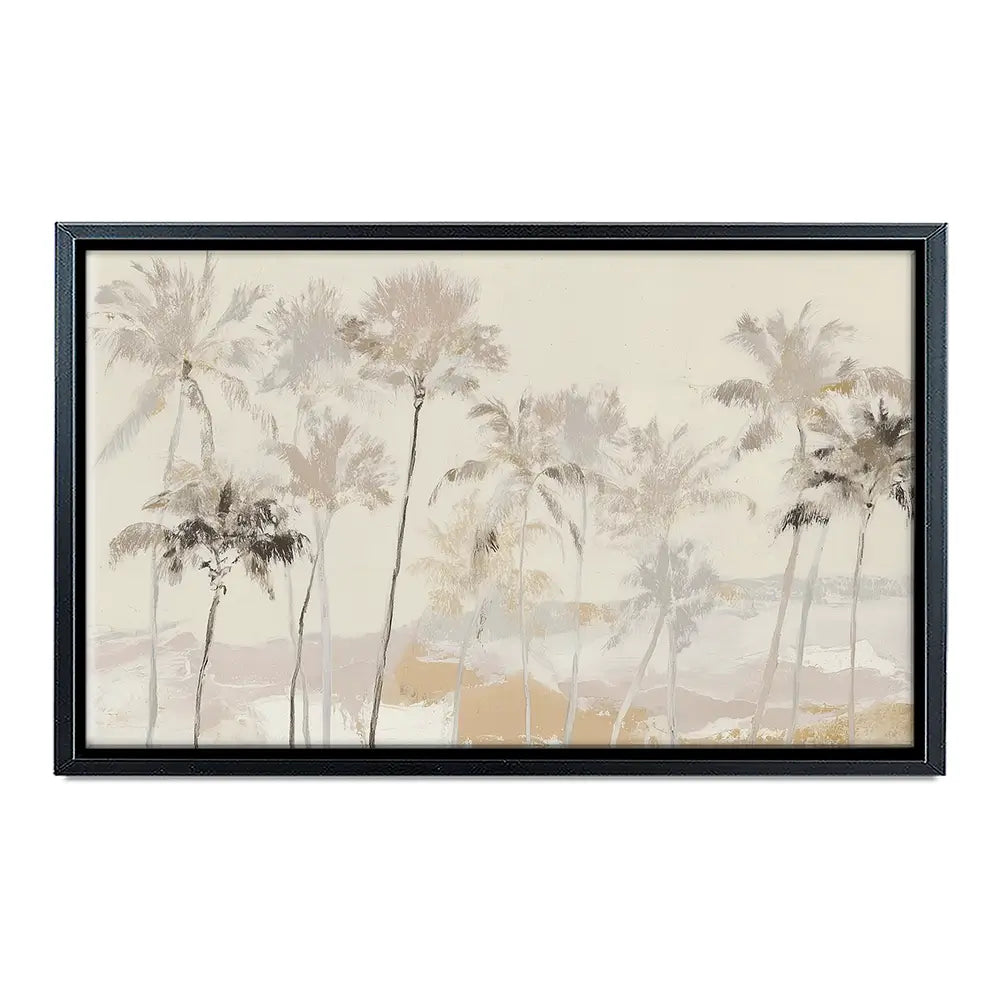 Soft Palm Row Canvas Print Soft Palm Row Canvas Print wall art product Chromatic Storm Studio