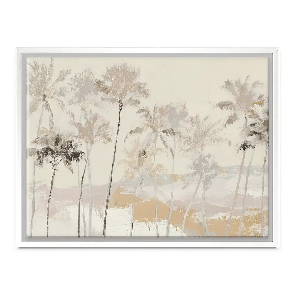 Soft Palm Row Canvas Print Soft Palm Row Canvas Print wall art product Chromatic Storm Studio