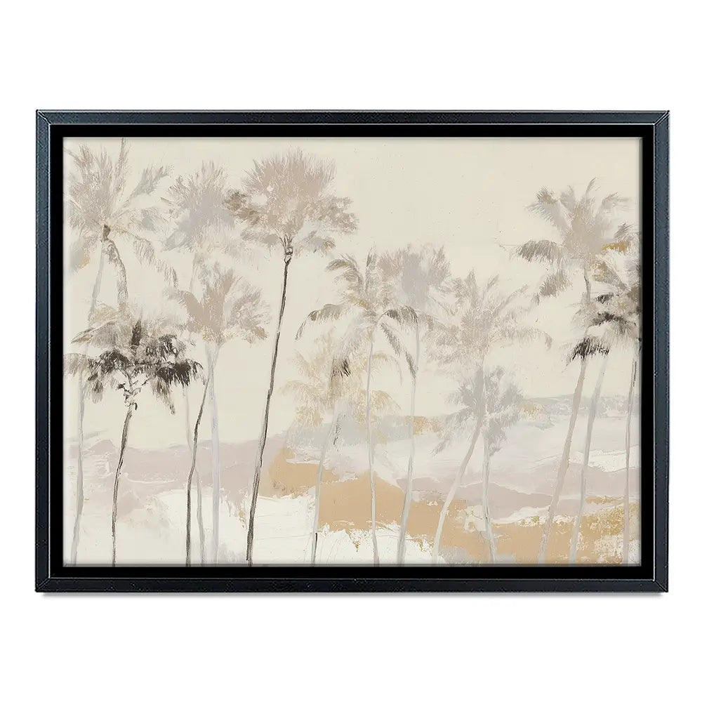 Soft Palm Row Canvas Print Soft Palm Row Canvas Print wall art product Chromatic Storm Studio