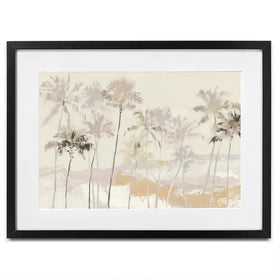 Soft Palm Row Framed Art Print Soft Palm Row Framed Art Print wall art product Chromatic Storm Studio