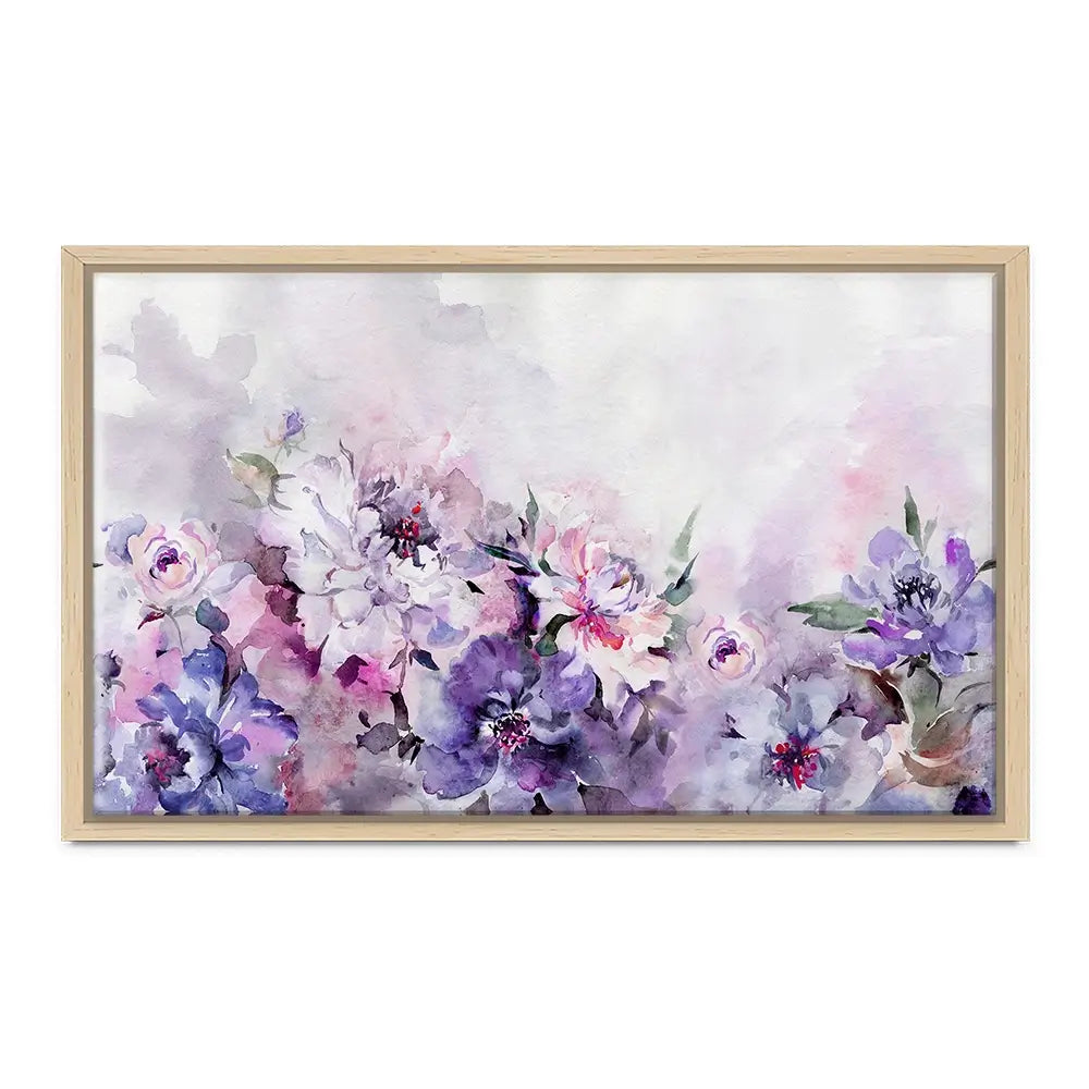 Soft Purple Florals Canvas Print Soft Purple Florals Canvas Print wall art product katiko.dp / Shutterstock