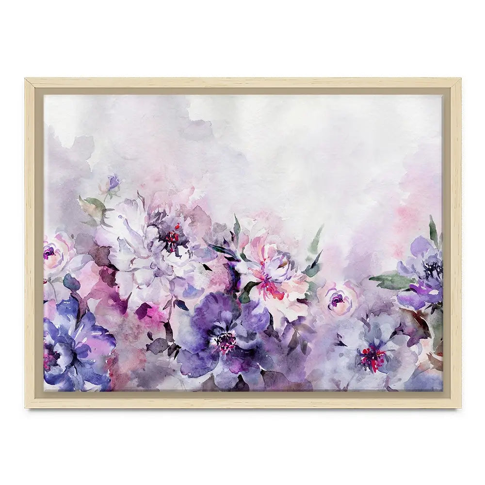 Soft Purple Florals Canvas Print Soft Purple Florals Canvas Print wall art product katiko.dp / Shutterstock