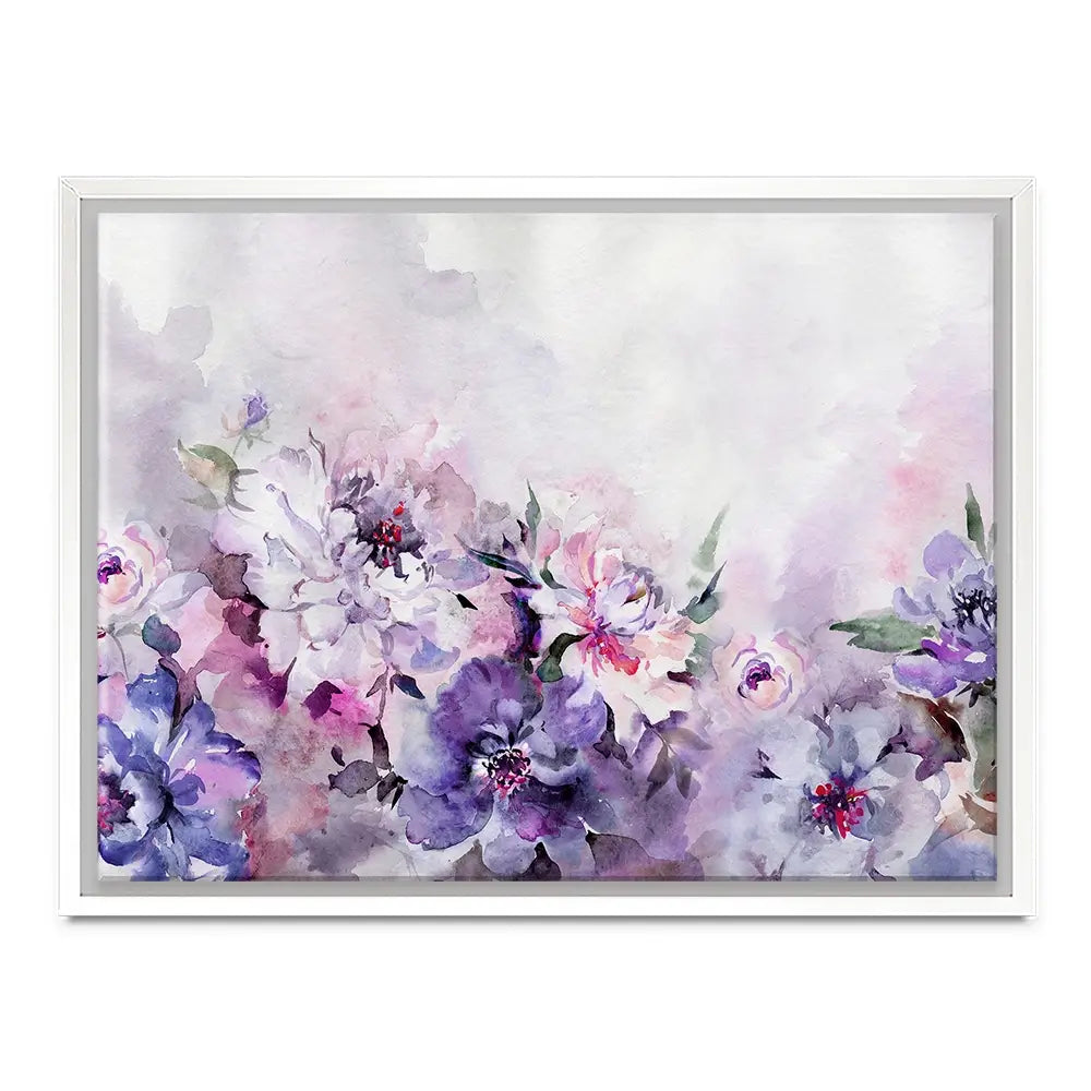Soft Purple Florals Canvas Print Soft Purple Florals Canvas Print wall art product katiko.dp / Shutterstock